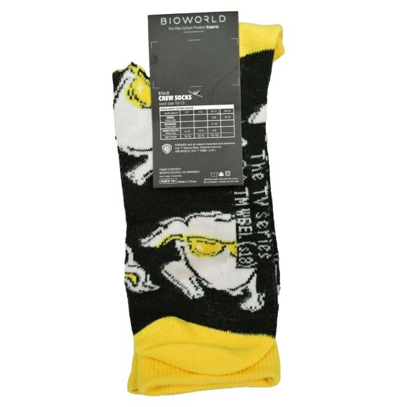 Bioworld: Friends the TV Series 10 to 13 Turkey with Glasses Crew Socks (New) - Picture 2 of 3